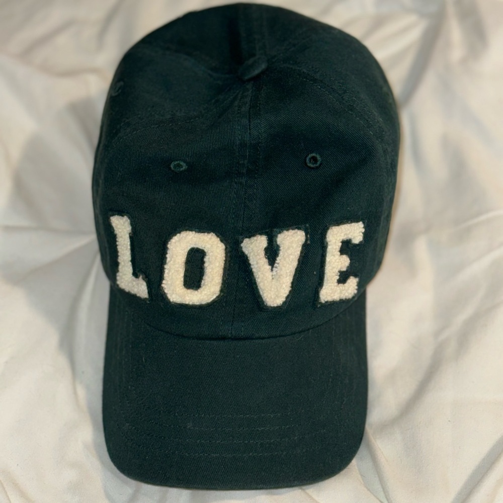 Army green Tory Burch LOVE hat
